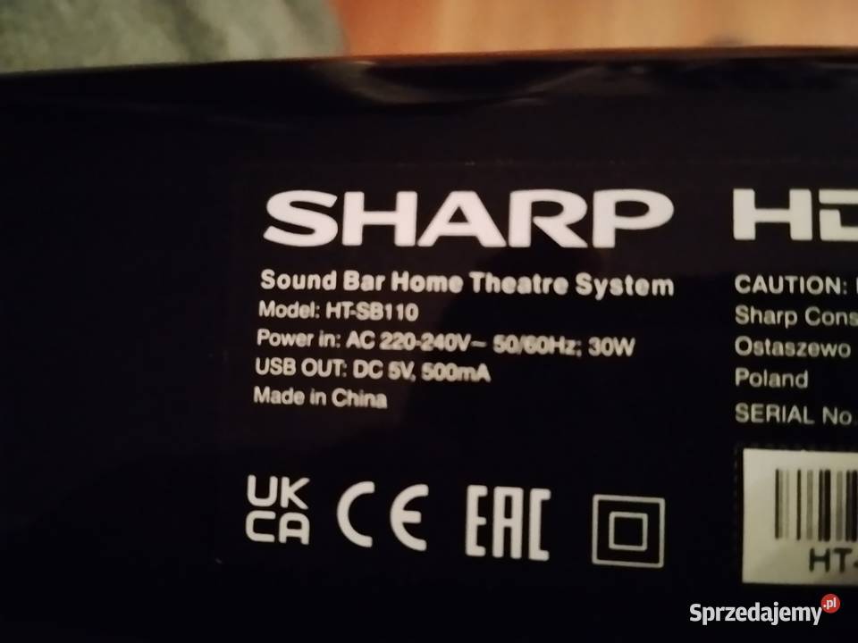 Soundbar Sharp Jawor