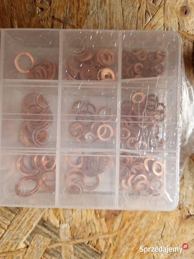 ZESTAW 220 PODKŁADKI MIEDZIANE USZCZELKI MIEDŹ