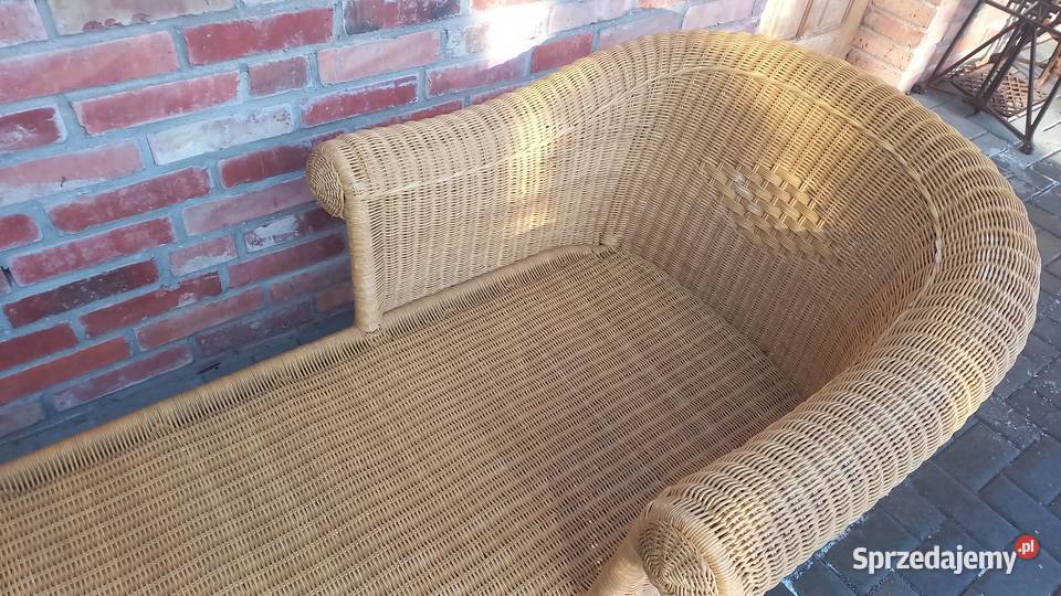Leżanka wiklinowa rattanowa Szezlong Meble Gawroniec