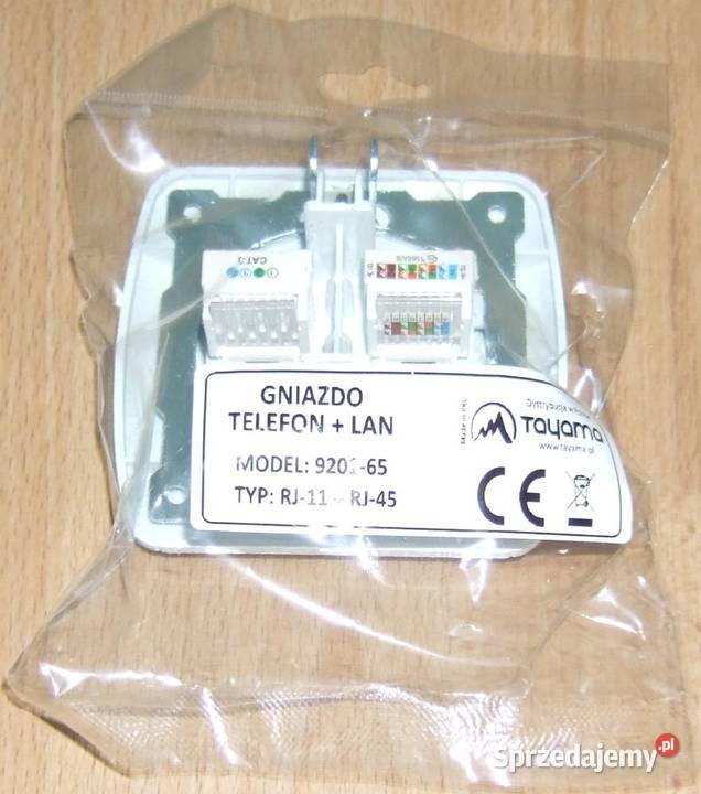 Gniazdko RJ45 i RJ11 nowe Szczecin sprzedam