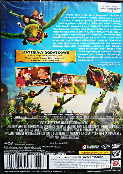 TAJEMNICA ZIELONEGO KRÓLESTWA EDYCJA PUDEŁKOWA Kalisz sprzedam