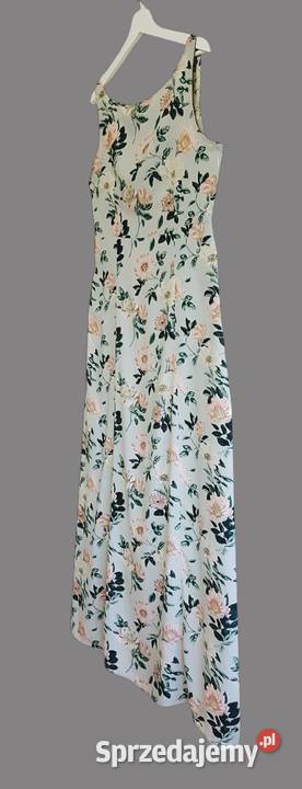 Damska sukienka letnia zielona kwiatowa na zielony Spódnice i sukienki Chrzanów