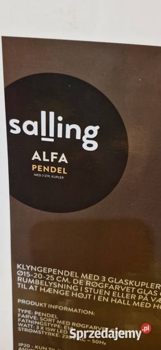 Żyrandol Alfa Pendel Świdwin