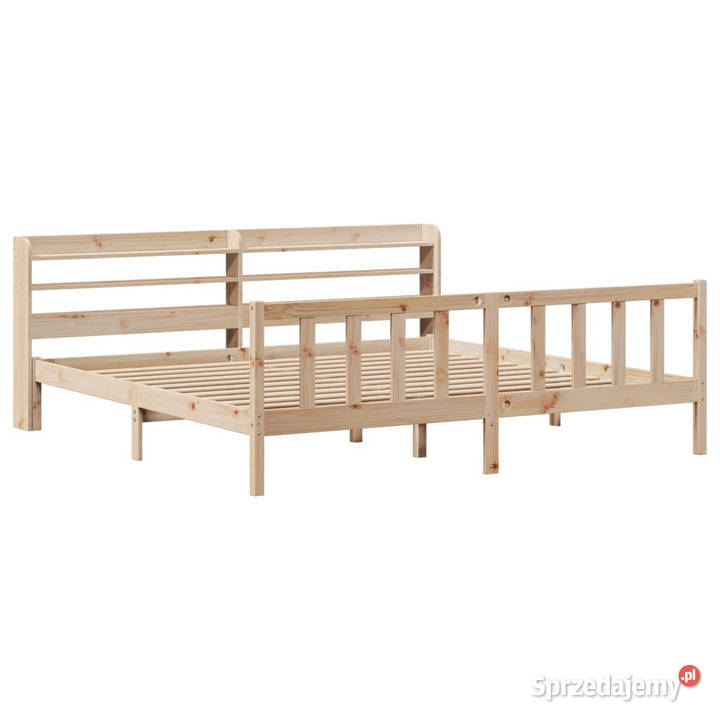 Rama łóżka bez materaca lite drewno sosnowe 82cm mazowieckie Warszawa