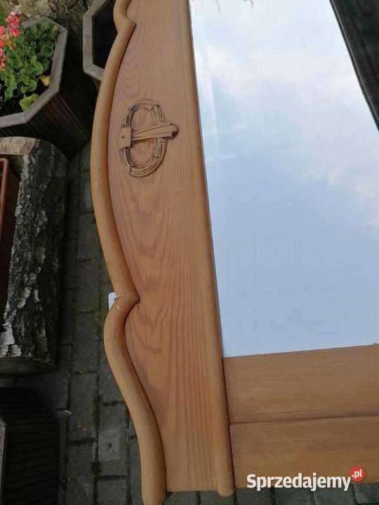 Stylowe Drewniane Lustro Lustra Pabianice