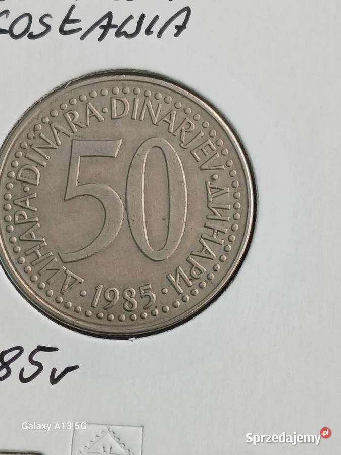 50 Dinarów Jugosławia 1985 r Konin