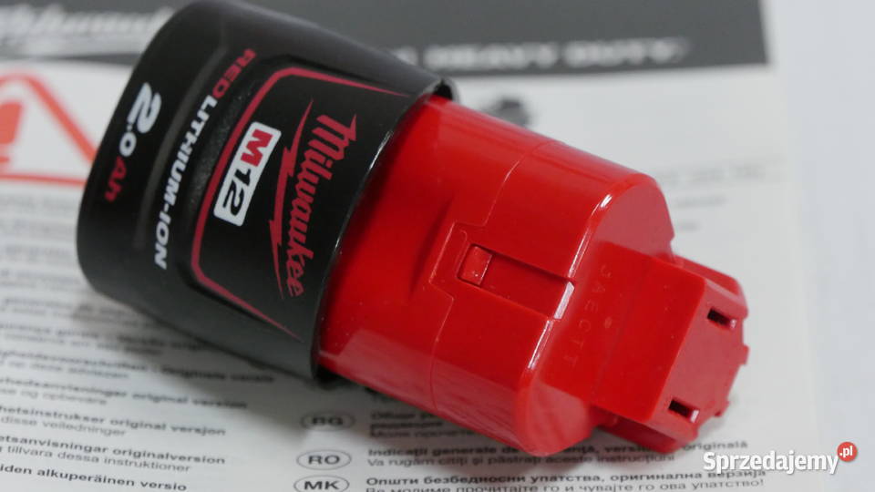 MILWAUKEE akumulator 12v 2Ah bateria klucz pila Baszkówka