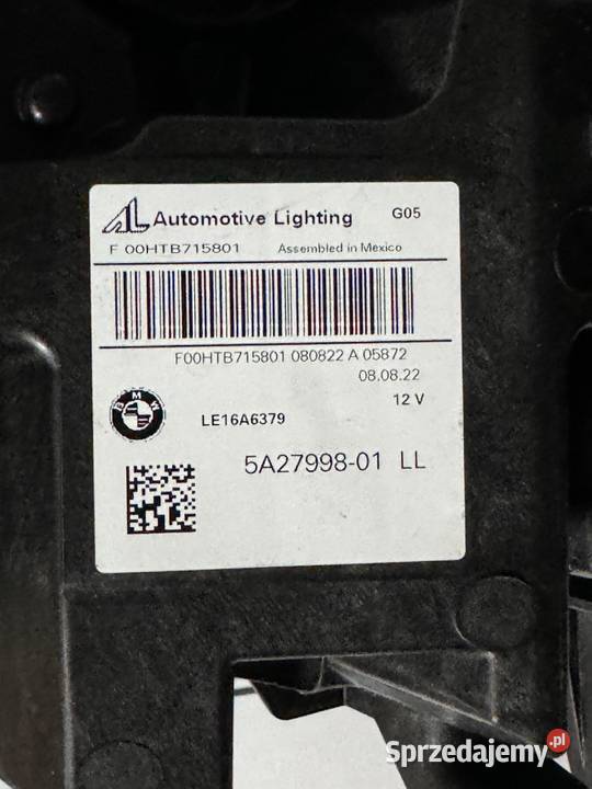 BMW X5 G05 X6 G06 LAMPA PRZÓD PRAWA LASER sprzedam