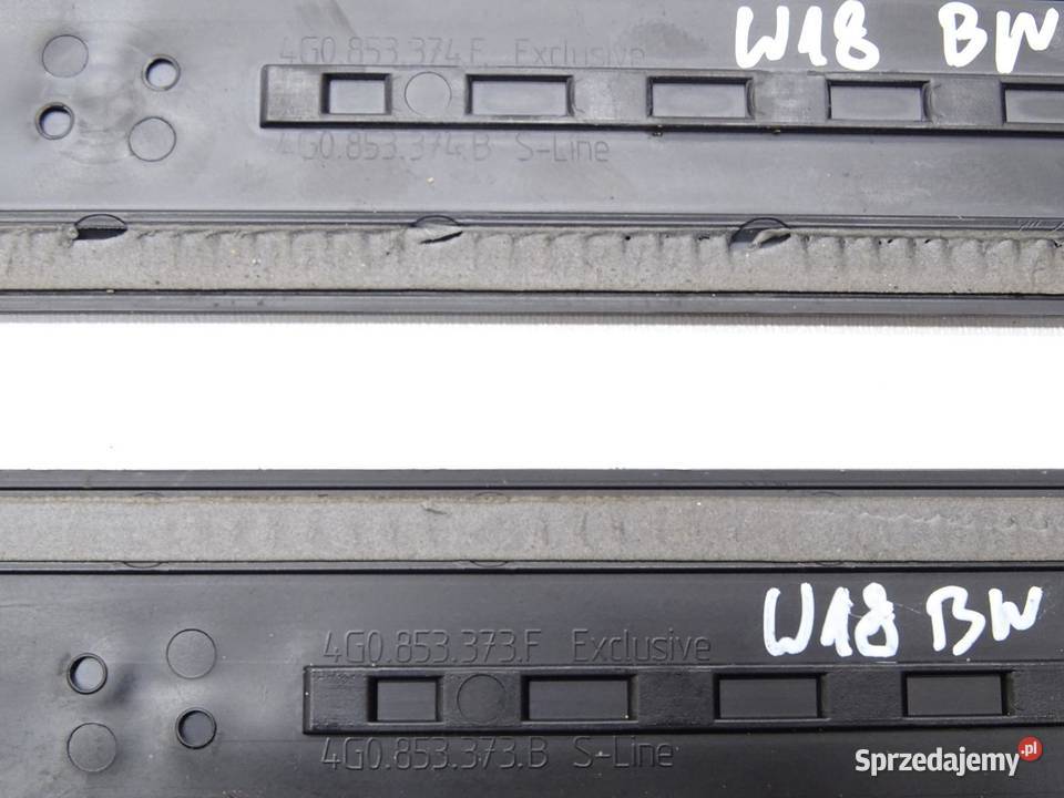 LISTWY PROGOWE NAKŁADKI PROGU KOMPLET 4G0853376G