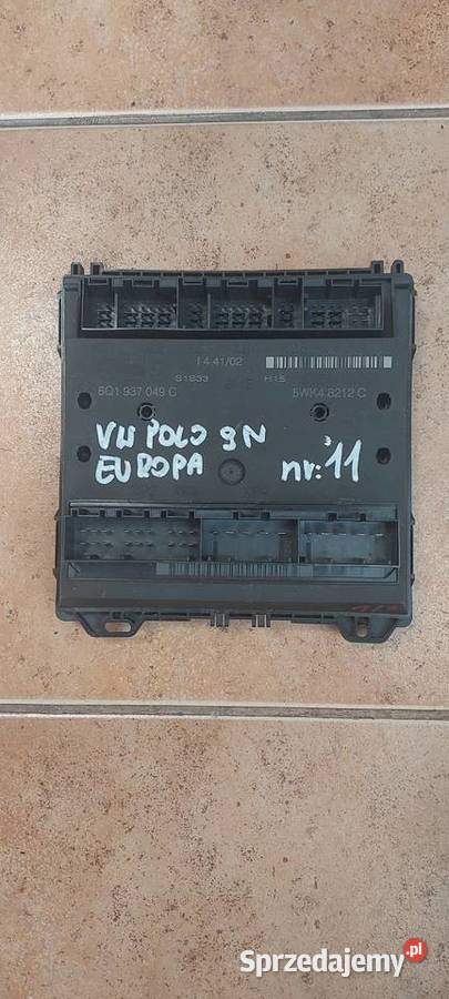 Moduł komfortu VW POLO 9N 6Q937049C 5WK48212C Układ elektryczny, zapłon Szczecin