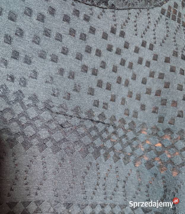 Niebieska ażurowa bluzka bez rękawów Reserved XL niebieski Moda i Styl zachodniopomorskie Szczecin