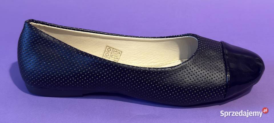 Czarne baleriny połysk rozmiar 38 BAL9