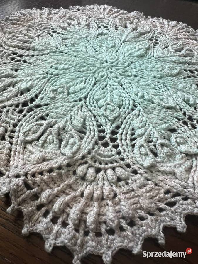 Serwetka szydełkowa reliefowa 3D Serwety i serwetki Warszawa