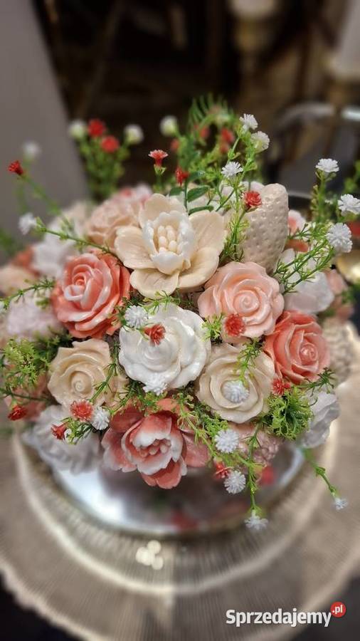 Piekny bukiet z mydła glicerynowego na prezent mazowieckie Warszawa sprzedam