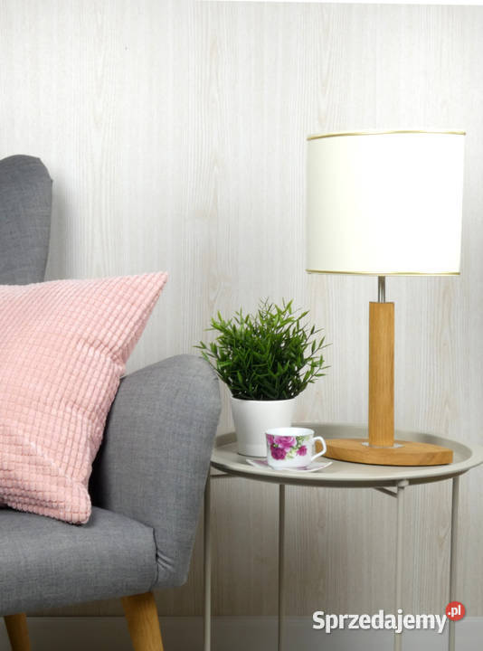 Lampa biurkowa MELLBY skandynawski ze złotym Nowe sprzedam