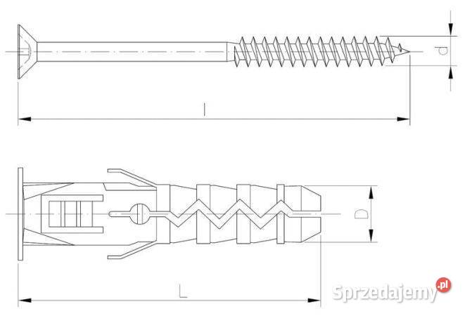 KOŁKI ROZPOROWE Z WKRĘTAMI STOŻKOWYMI 2700 Poznań
