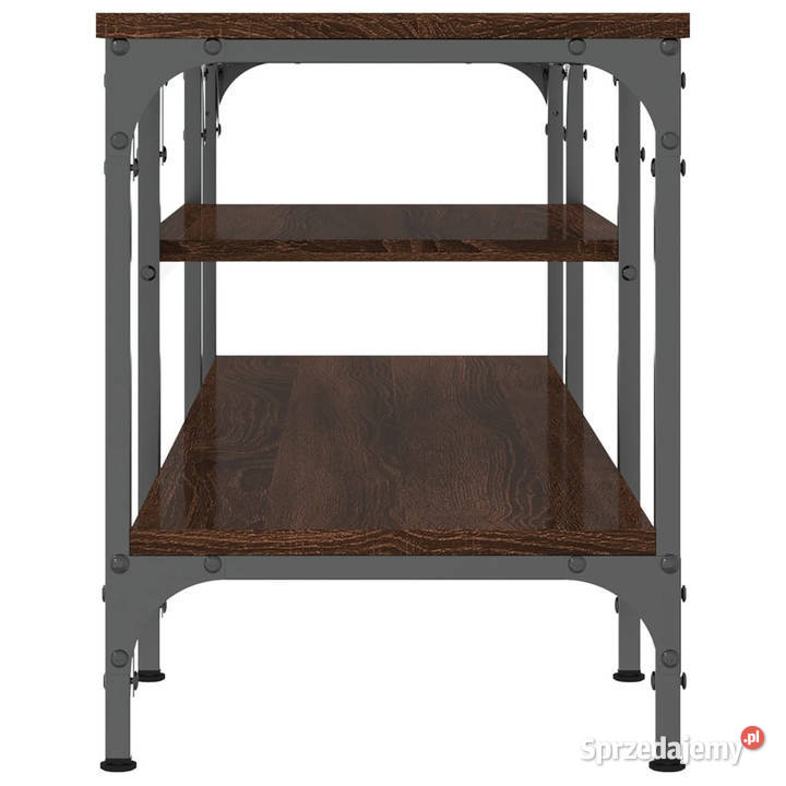Szafka pod telewizor brązowy dąb 121x35x45