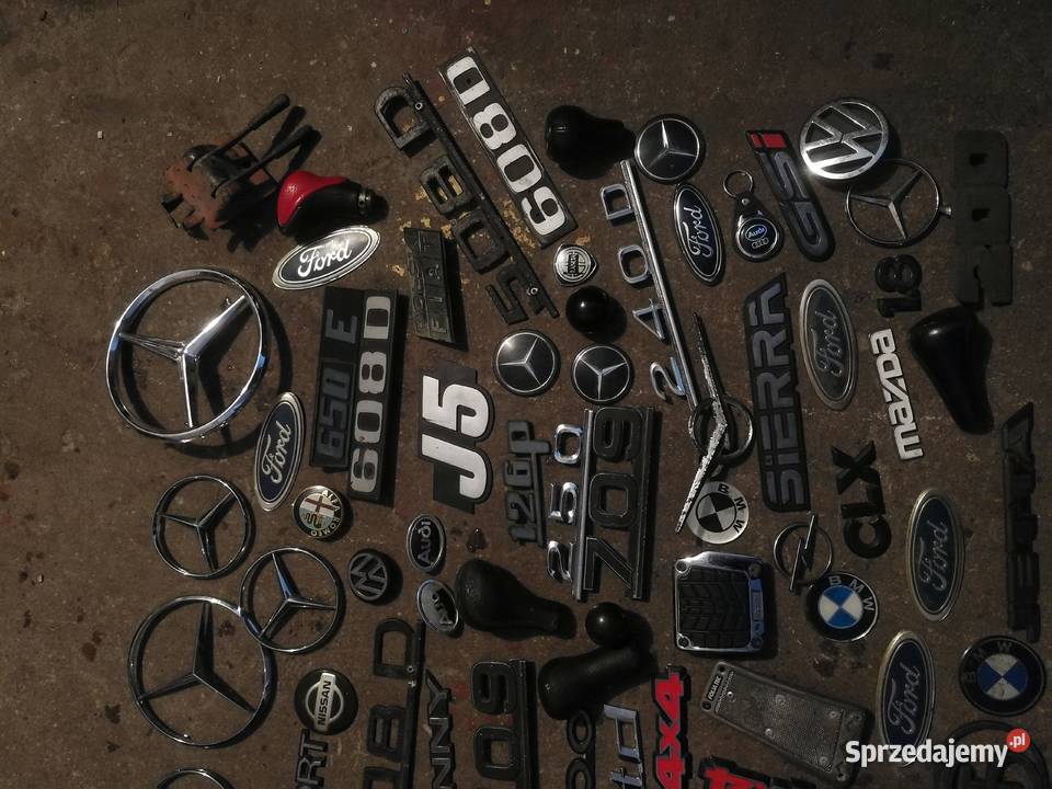 Emblemat Znaczek Napis Fiat Mazda BMW Mercedes podlaskie Augustów