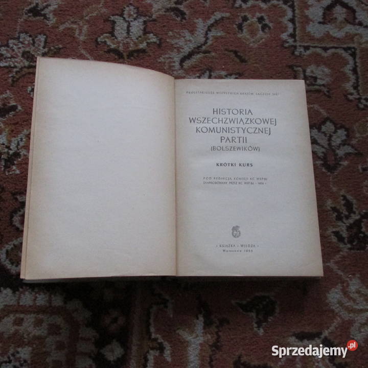 Książka Historia wszechzwiązkowej komunistycznej Bytom sprzedam