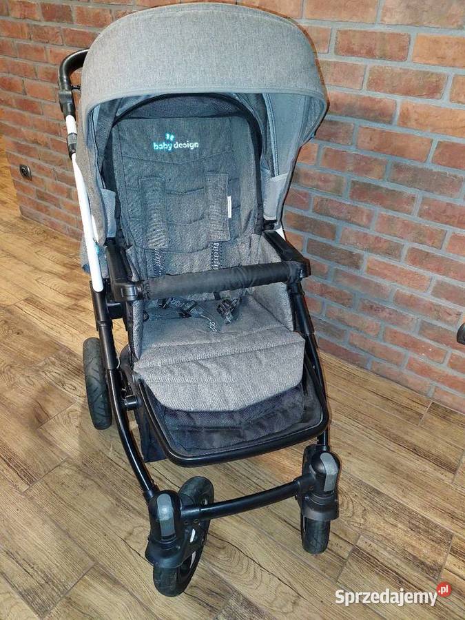 Wózek Baby Design Husky 2w1 Winterpack adaptery szary/srebrny Wałcz