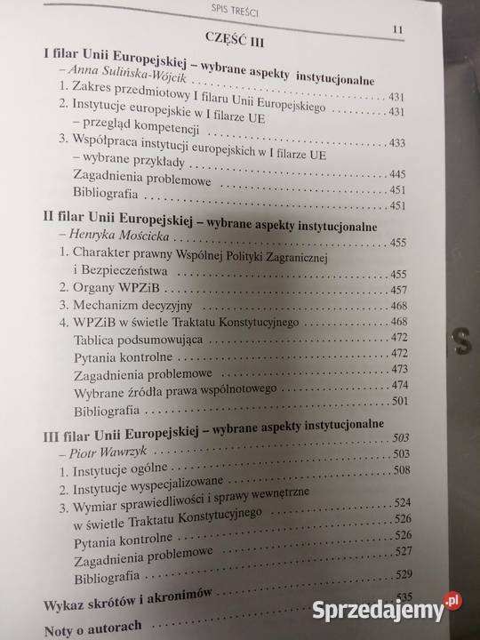 System instytucjonalny Unii Europejskiej okazje Warszawa