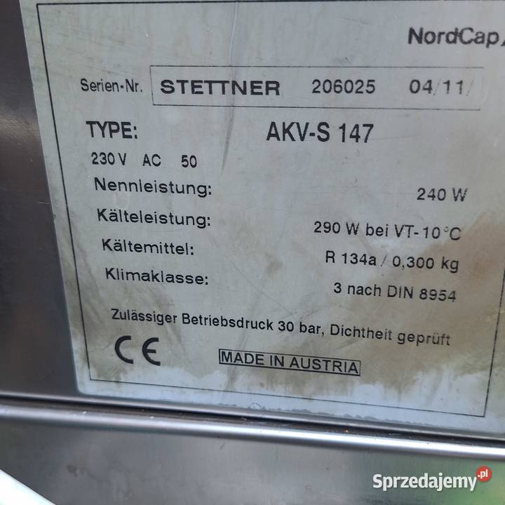 Witryna chłodnicza NordCap AKVS 147 małopolskie Bielcza