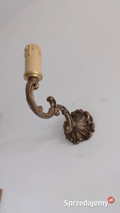 Stare mosiężne kinkiety