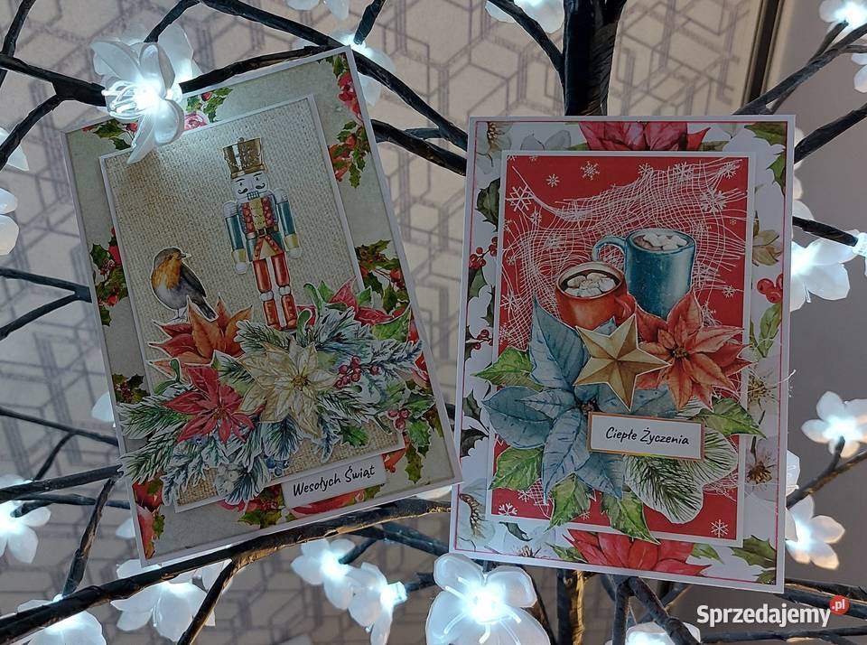 Ręcznie robione kartki na Boże Narodzenie Zbójno