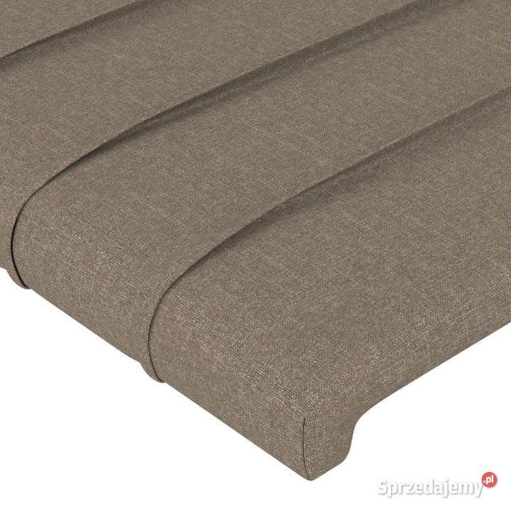 Zagłówek do łóżka z LED taupe 93x16x7888 tkanina mazowieckie
