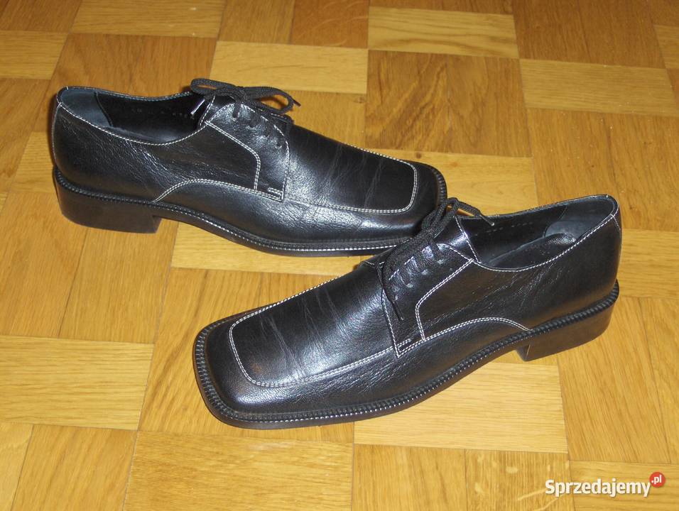 Czarne damskie półbuty Gino Rossi Skóra R40 Łódź