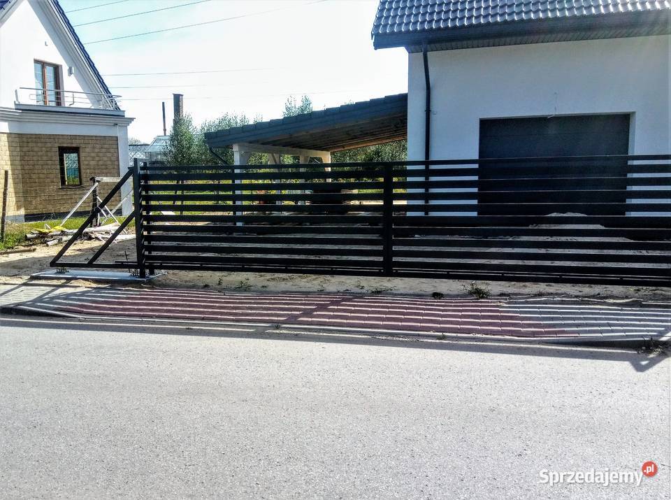 Bramy przesuwane podwójne 11m Bramy Balustrady Białystok