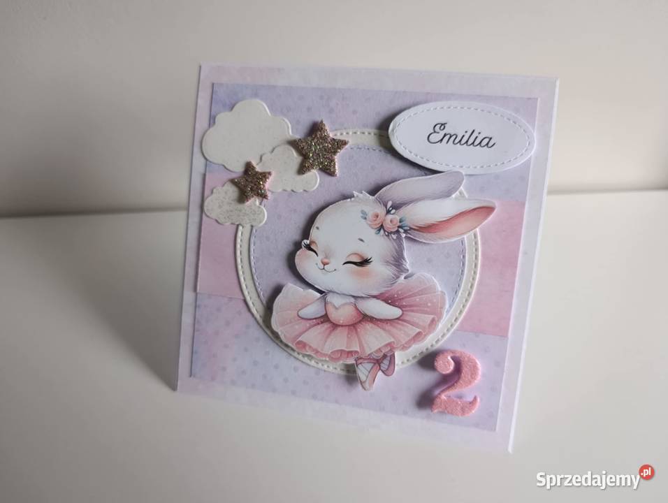 Personalizowana kartka na urodziny królik Łódź