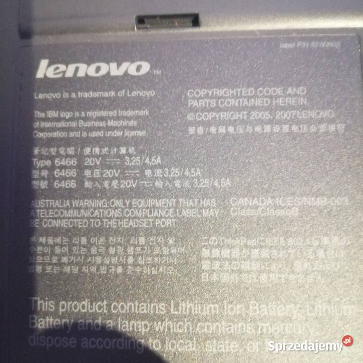 Lenovo T61 Bydgoszcz