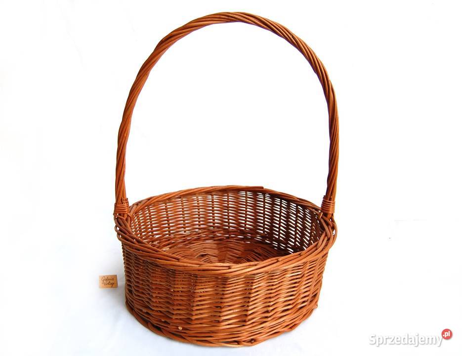 Kosz wiklinowy okrągły średnica 35 Lublin sprzedam