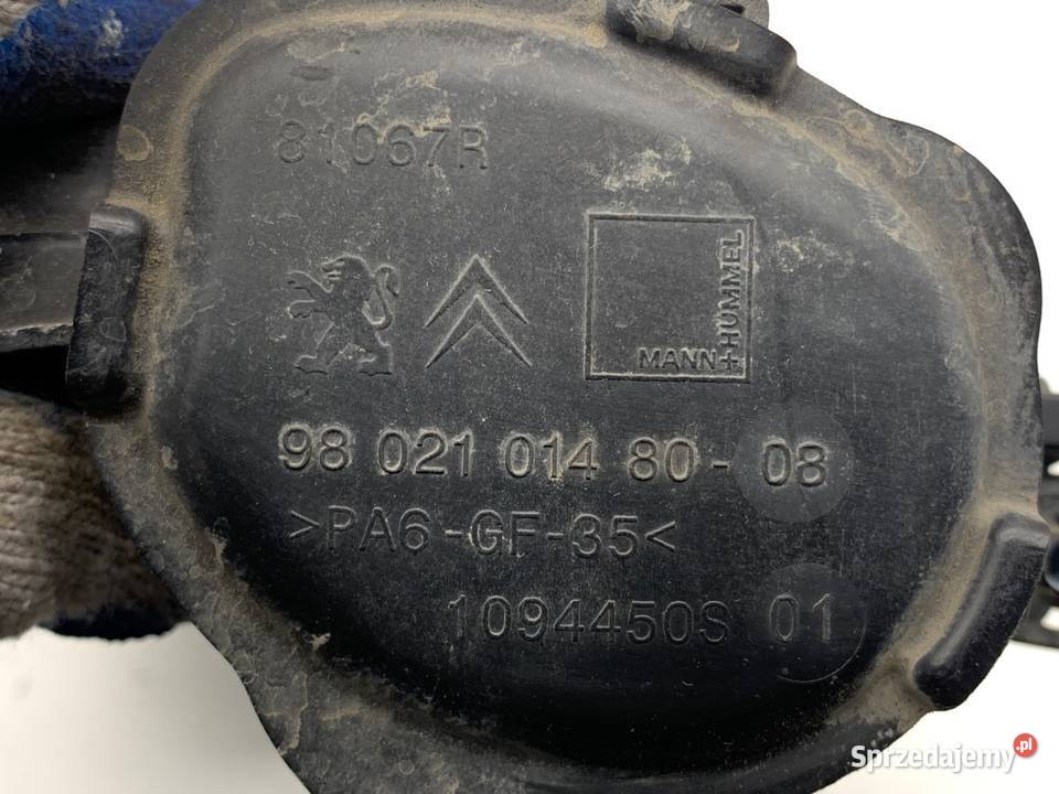 KOLEKTOR SSĄCY PEUGEOT 308 II 9802101480 12 110 osobowe Silniki i osprzęt sprzedam