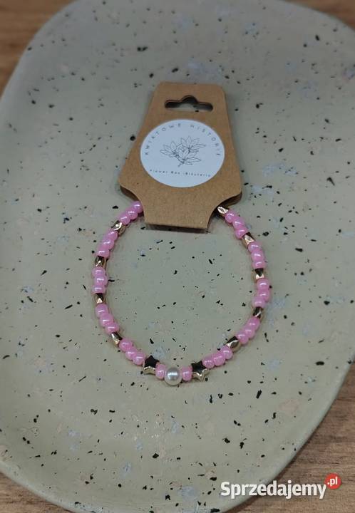 Flower Box z bransoletką różowy Gdańsk sprzedam