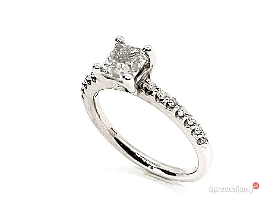 Pierścionek z diamentami 116 ct białe złoto pr Pruszków sprzedam