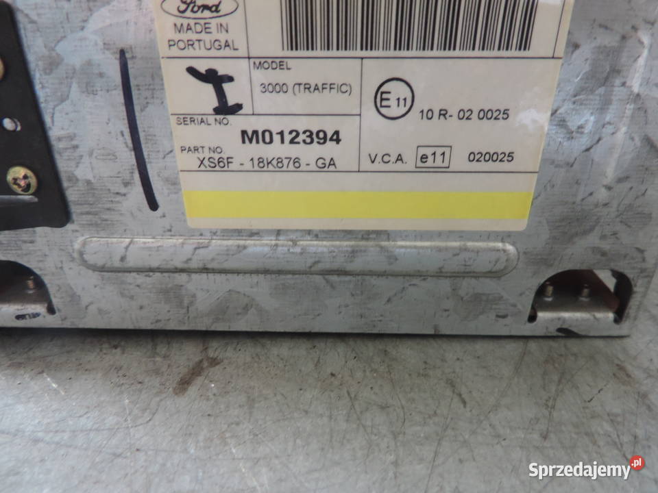 RADIO KASETA FORD FIESTA MK4 XS6F18K876GA KOD Części samochodowe Nowy Sącz
