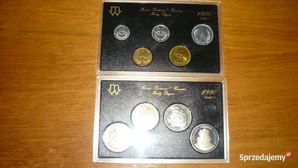 Polskie monety obiegowe zestaw 1980 1987 Sokółka sprzedam