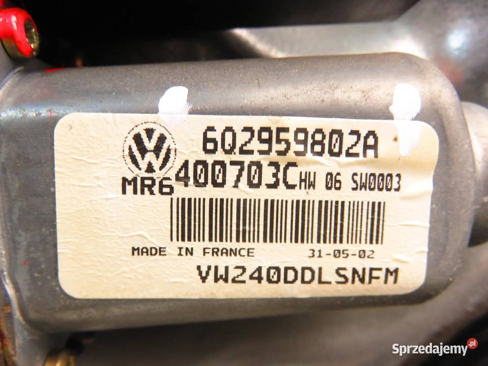 PODNOŚNIK SZYBY LEWY PRZEDNI VW POLO IV