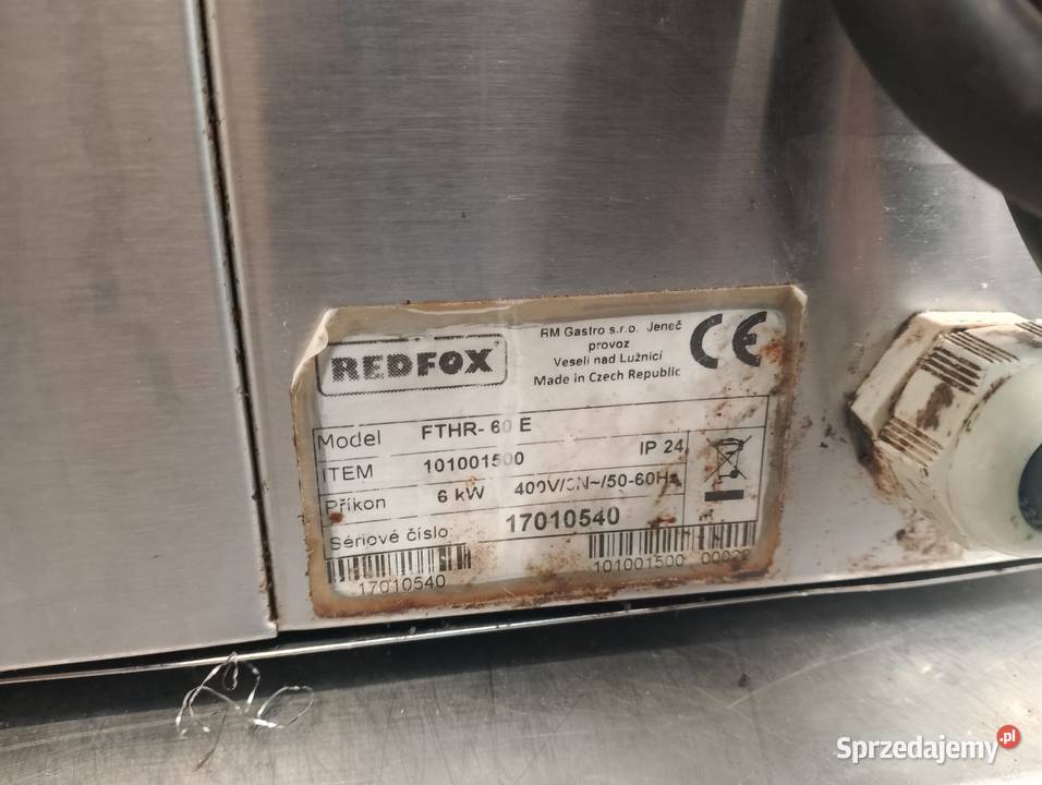 Płyta grillowa pół na pół RedFox FTHR60 E Gastronomia Wrocław