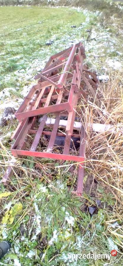 Włóka polowa brona lakowa talerzowka kverneland nieuszkodzony Rutki-Kossaki