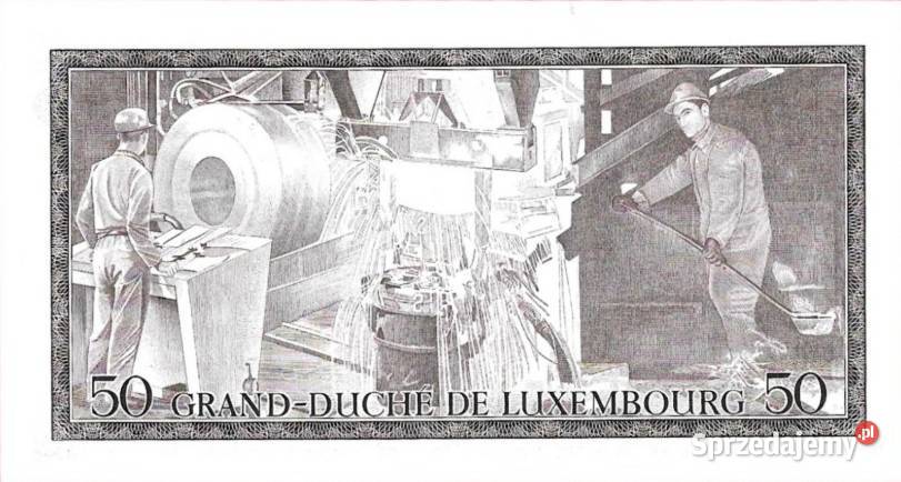LUKSEMBURG 1972 P56 50 franków UNC wysyłka Człuchów