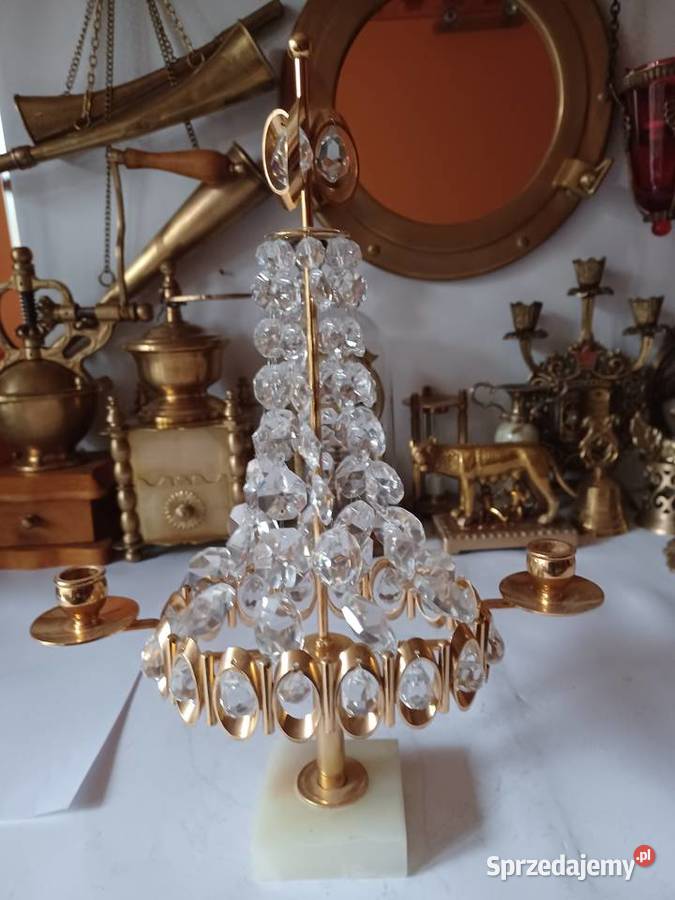 Piękny zjawiskowy świecznik mosiężny z wielkopolskie Poznań