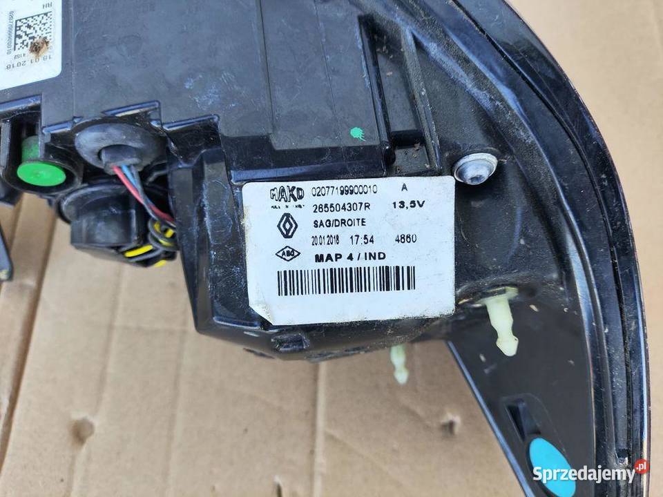 RENAULT CLIO IV LIFT 1720 LED LAMPA PRAWA TYŁ zachodniopomorskie sprzedam