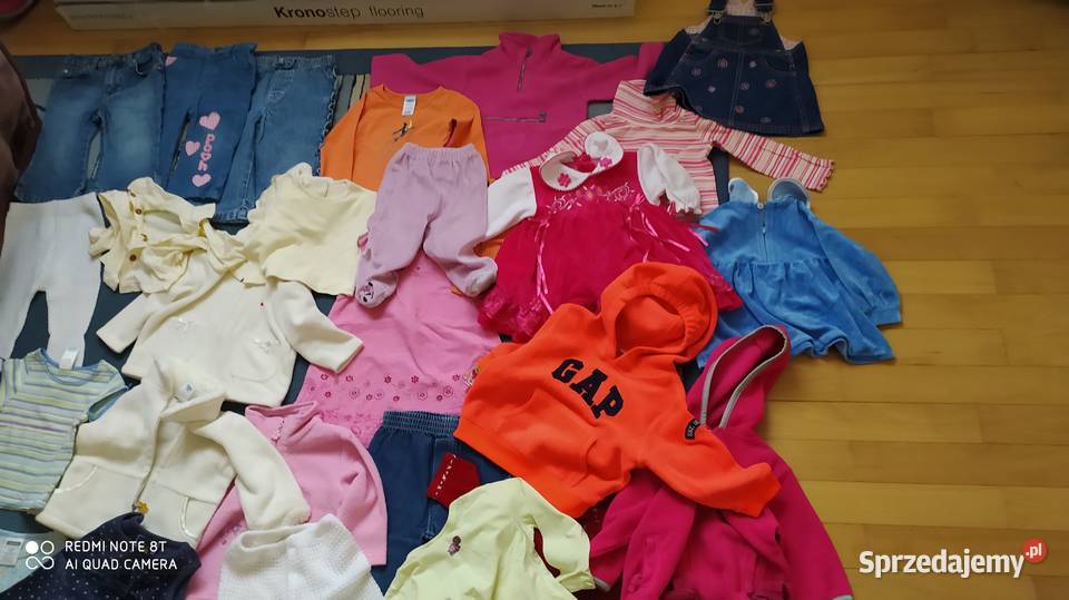 ubrania dziewczęce rozmiar 62 80 paka ubrań Rozmiar 80 sprzedam
