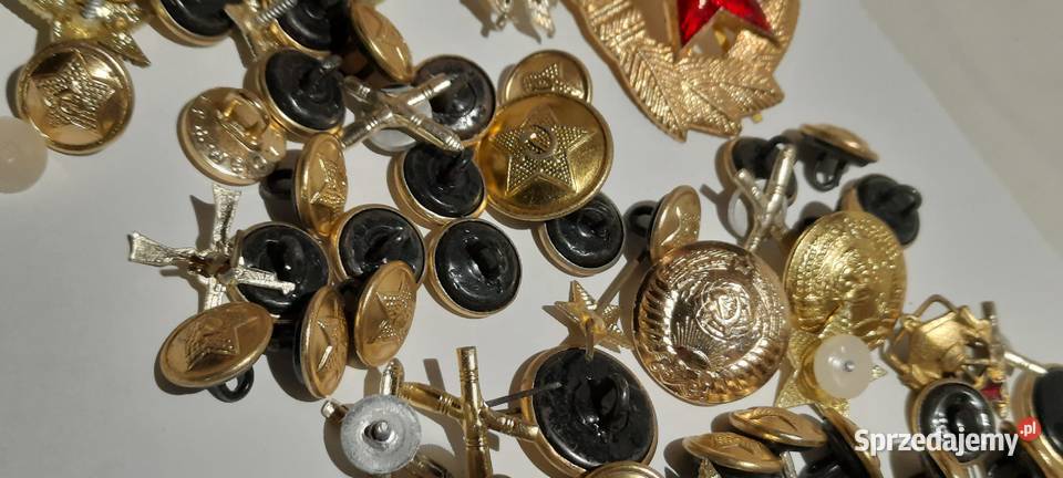 odznaczenia guziki ZSRR zestaw 6 KJ03157 mazowieckie Warszawa