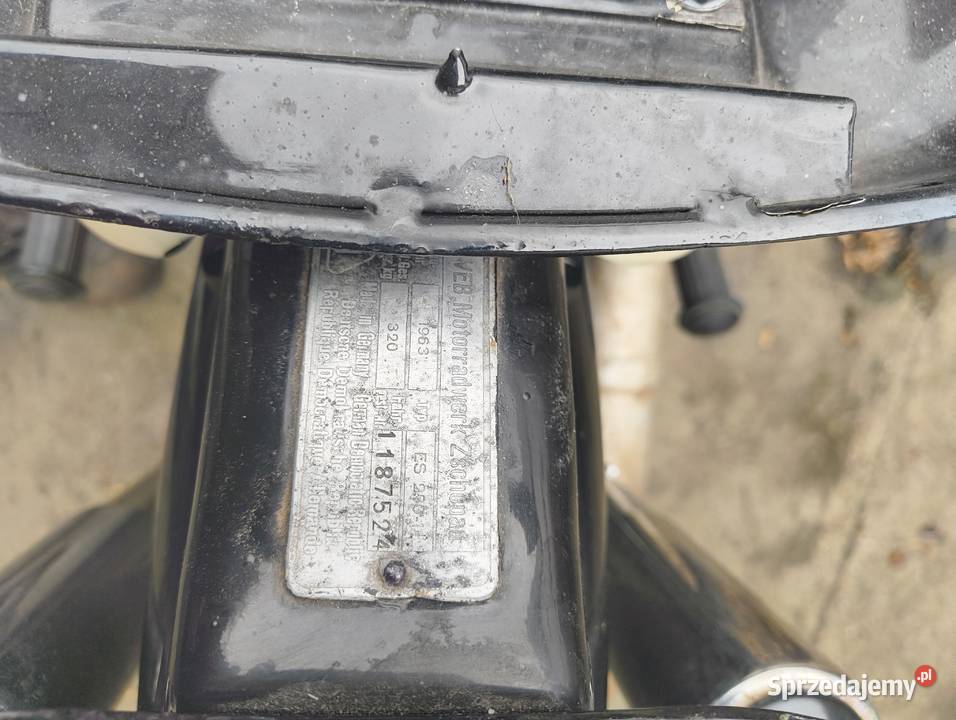 MZ ES 250 Rok produkcji 1963 wielkopolskie Poznań