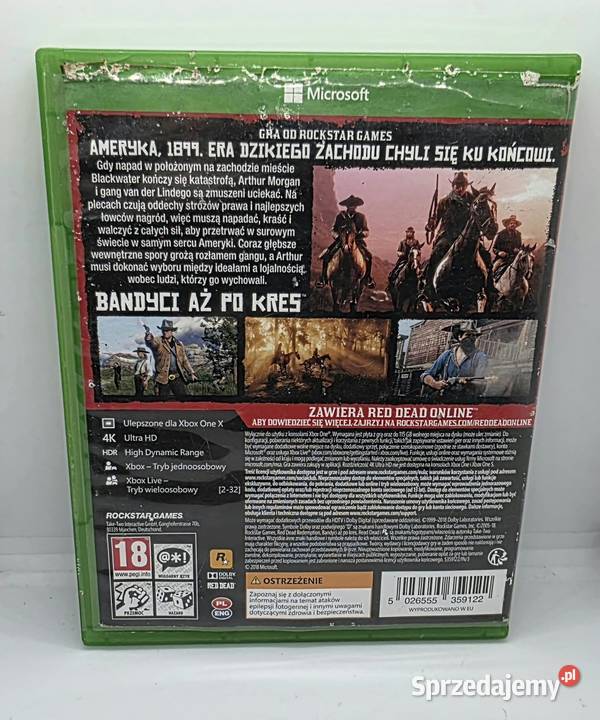 Gra Red Dead Redemption II Xbox One Elbląg