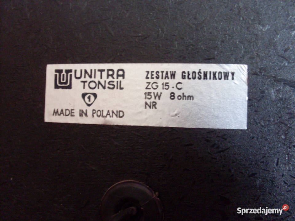 zestaw głośnikowy unitra tonsil zg 15 c Łańcut